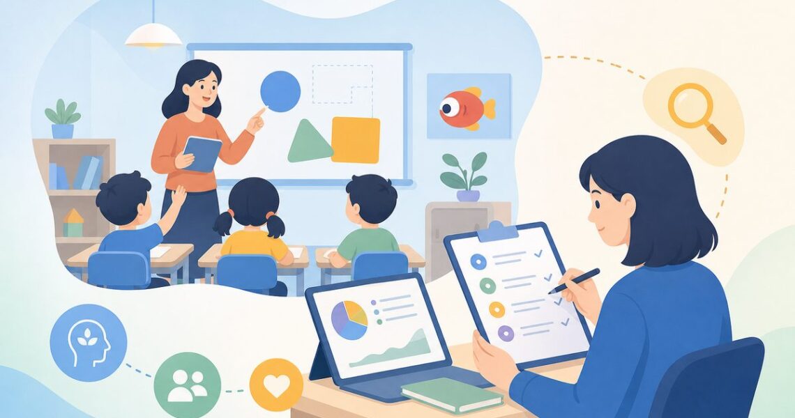 伴鱼数学CPA教学法课堂观察记录示意图
