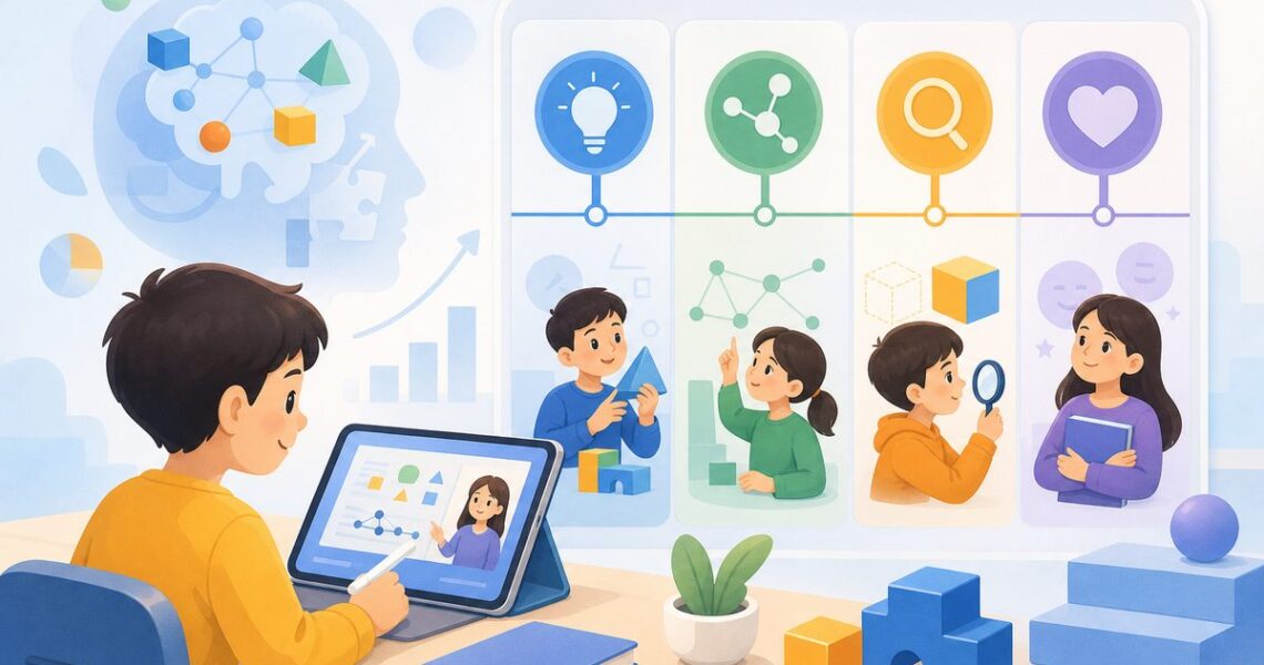 少儿数学思维培训机构提升的四类能力与课标核心素养对照表