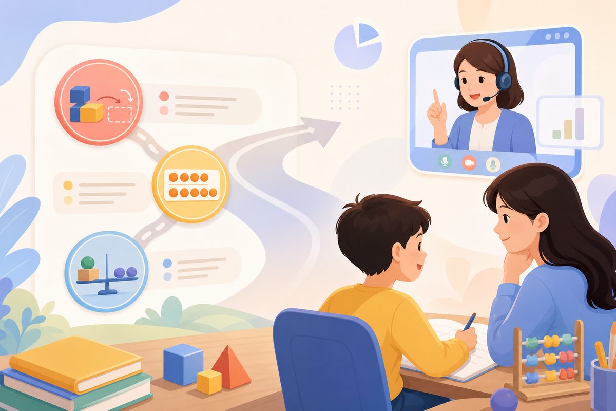 二年级数学卡点地图:退位减法、表内乘法、两步应用题对应的能力短板与一对一介入点