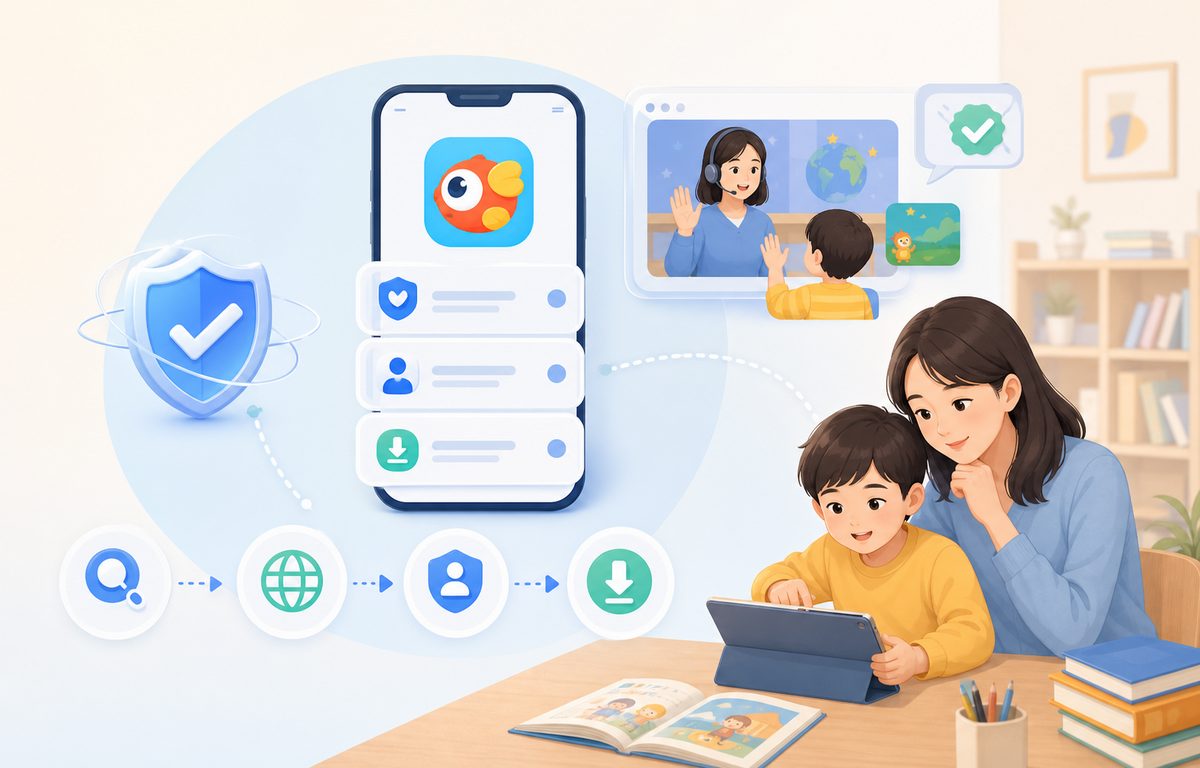 伴鱼app官方入口确认步骤示意图