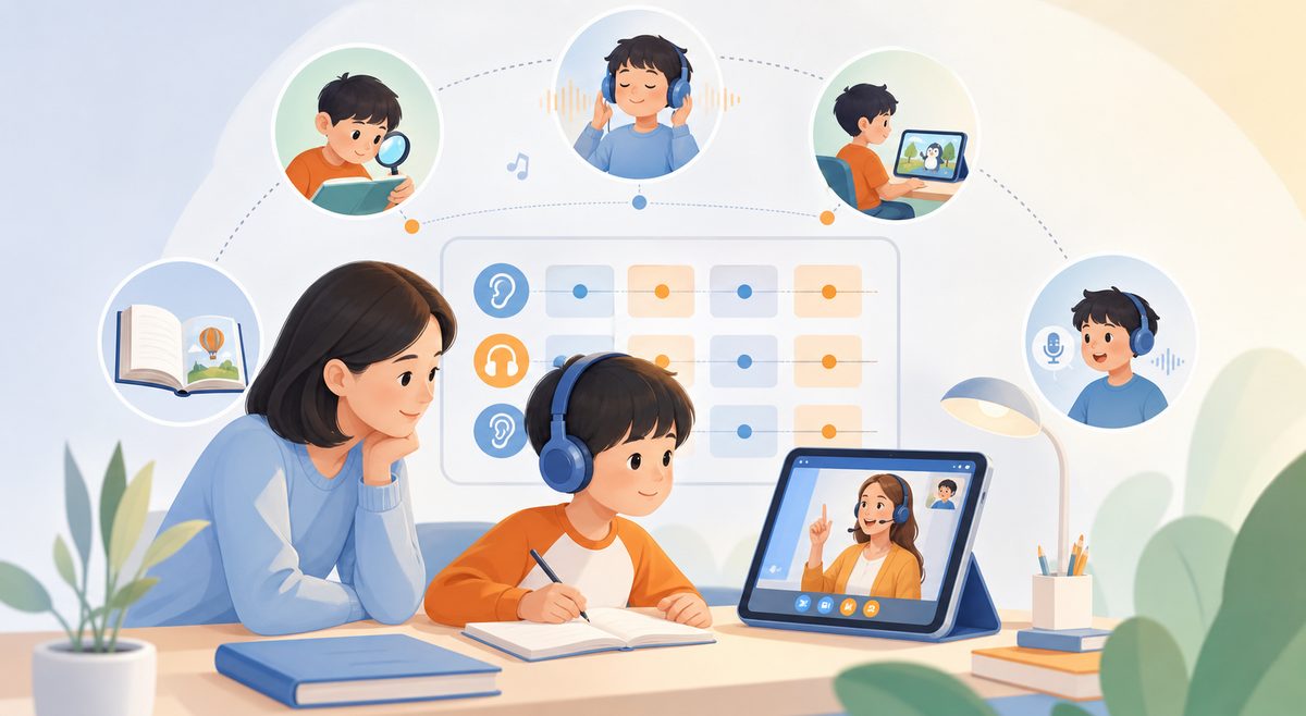 小学英语听力怎么提高:家长用精听和泛听安排一周练习