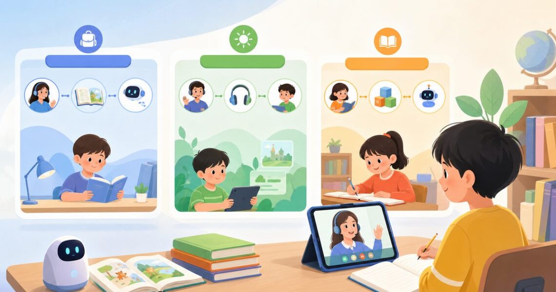小学生暑假英语学习计划三种模板示意图