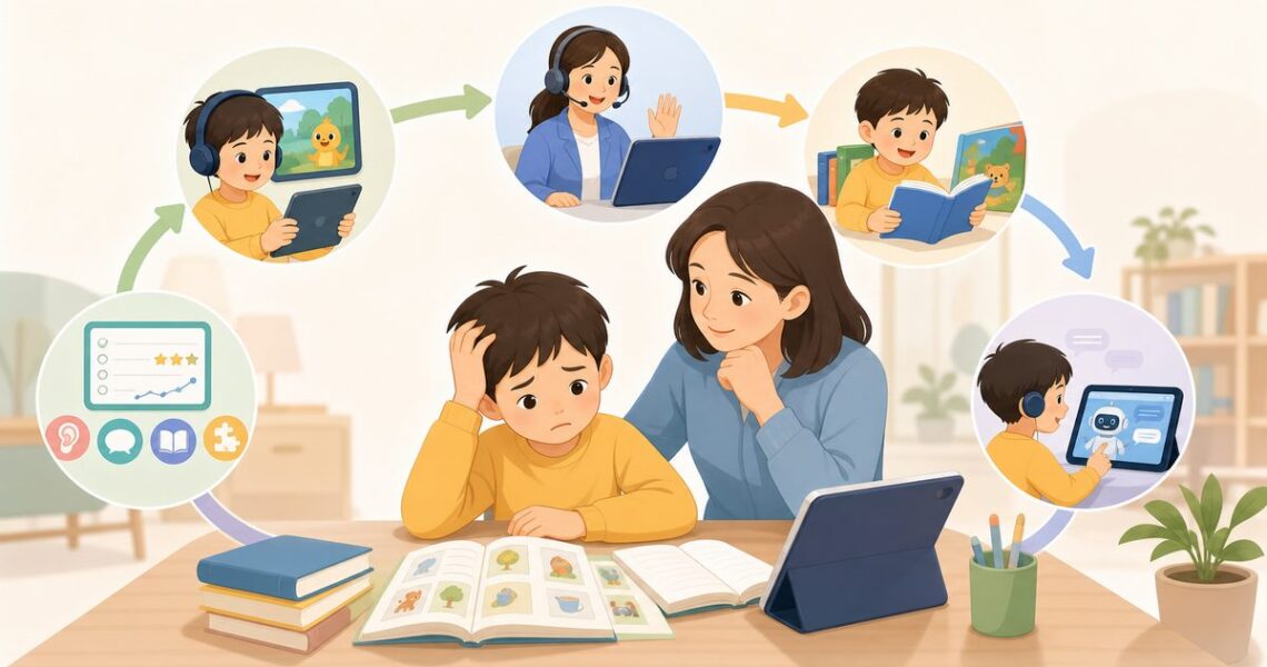 孩子背单词记不住怎么办的家庭复现路径图