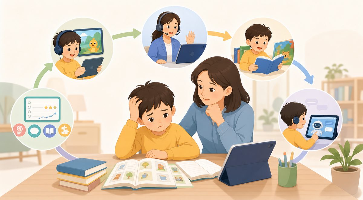孩子背单词记不住怎么办的家庭复现路径图