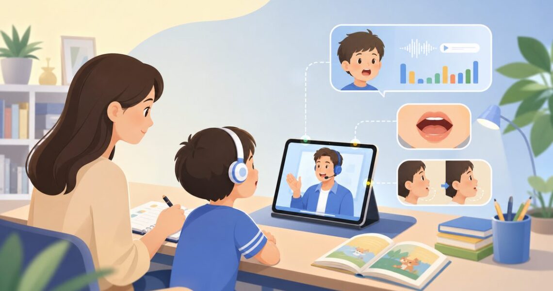 孩子英语发音不标准时，家长记录孩子跟读、复述和口型变化
