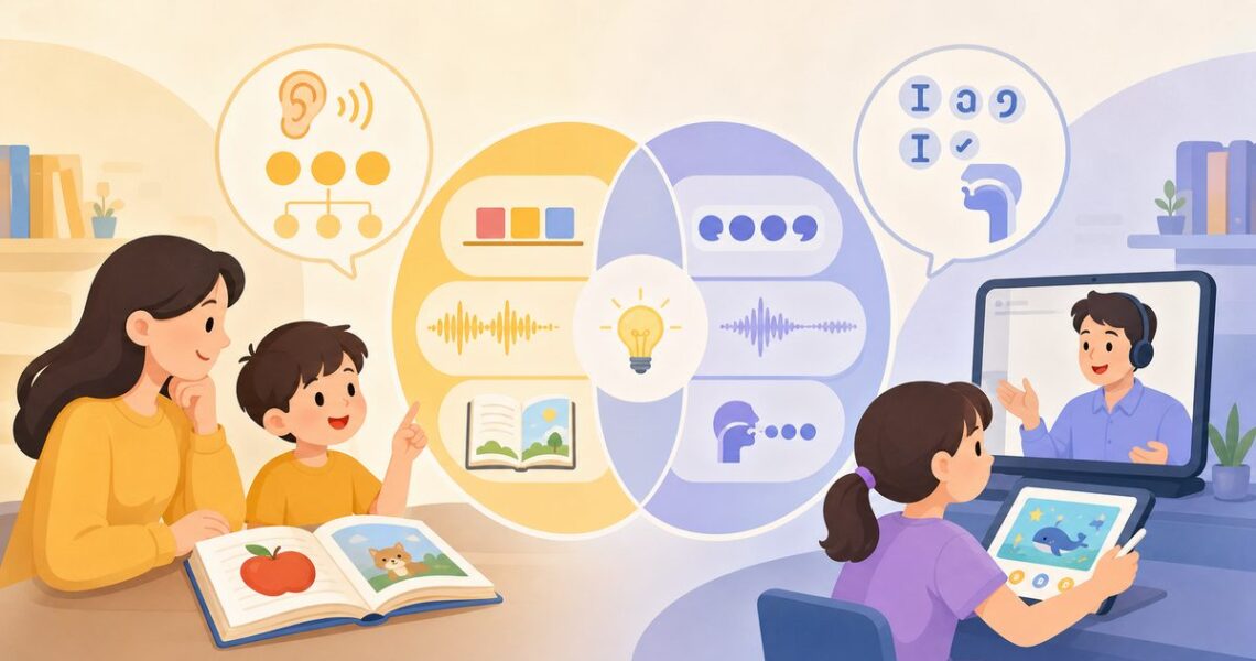 自然拼读和音标的区别对比图：字母声音、音标符号与阅读场景