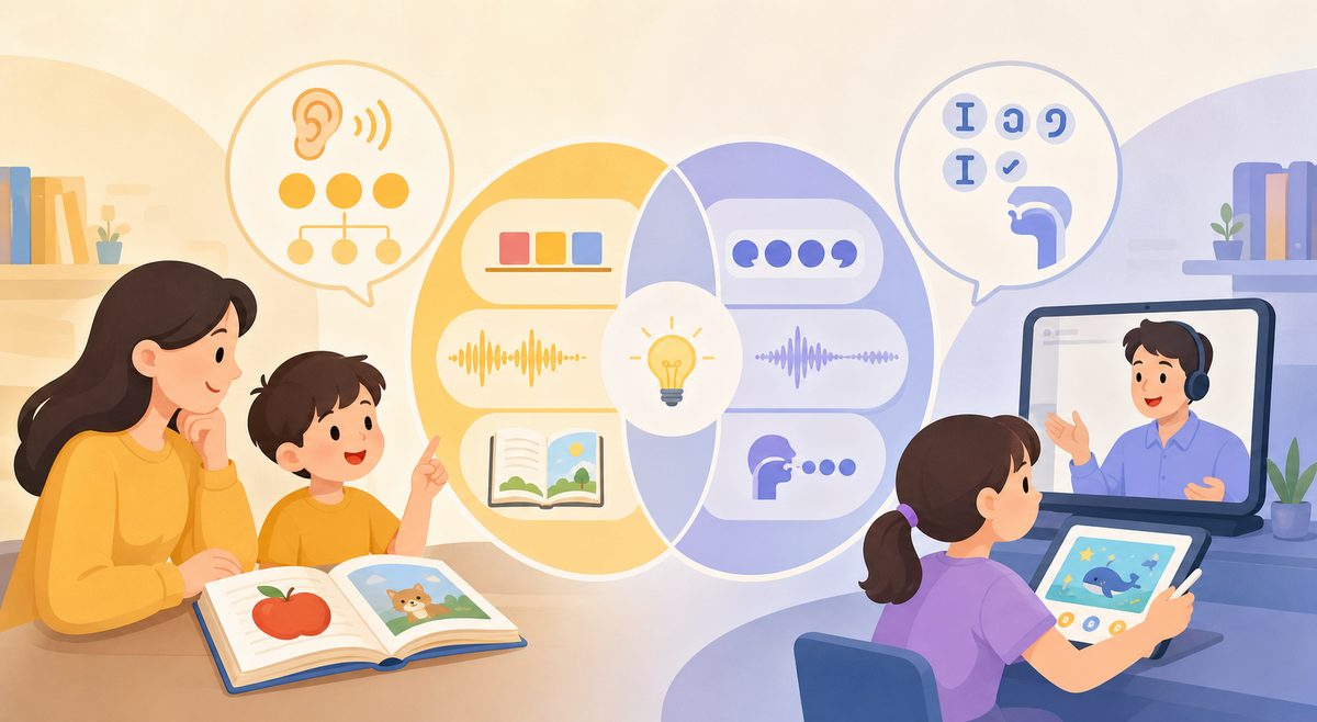 自然拼读和音标的区别对比图：字母声音、音标符号与阅读场景
