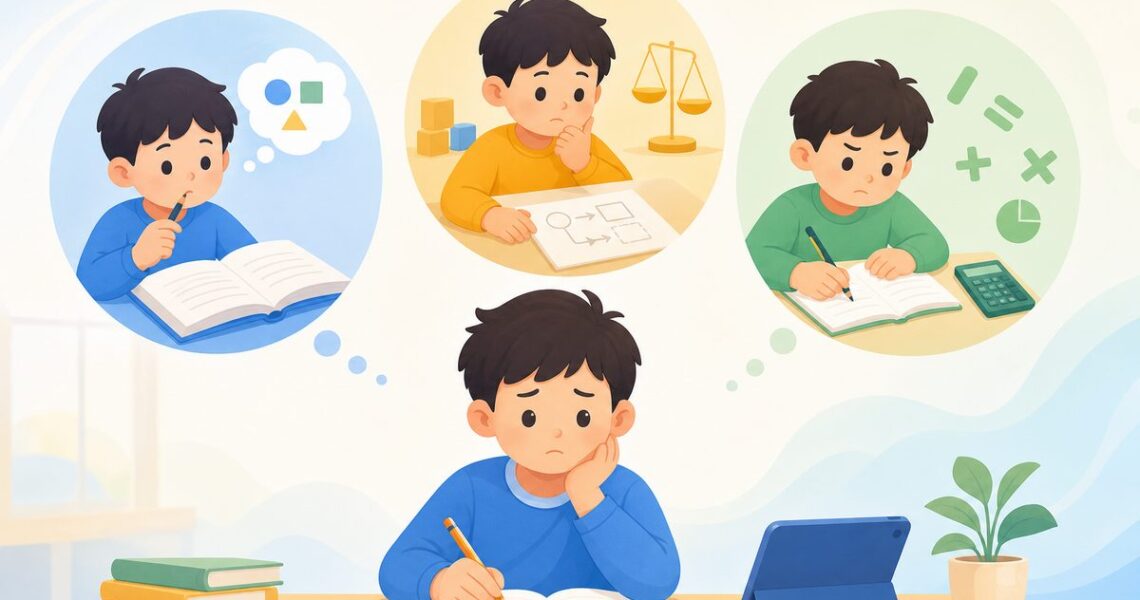小学数学做题慢怎么办的三类原因诊断图