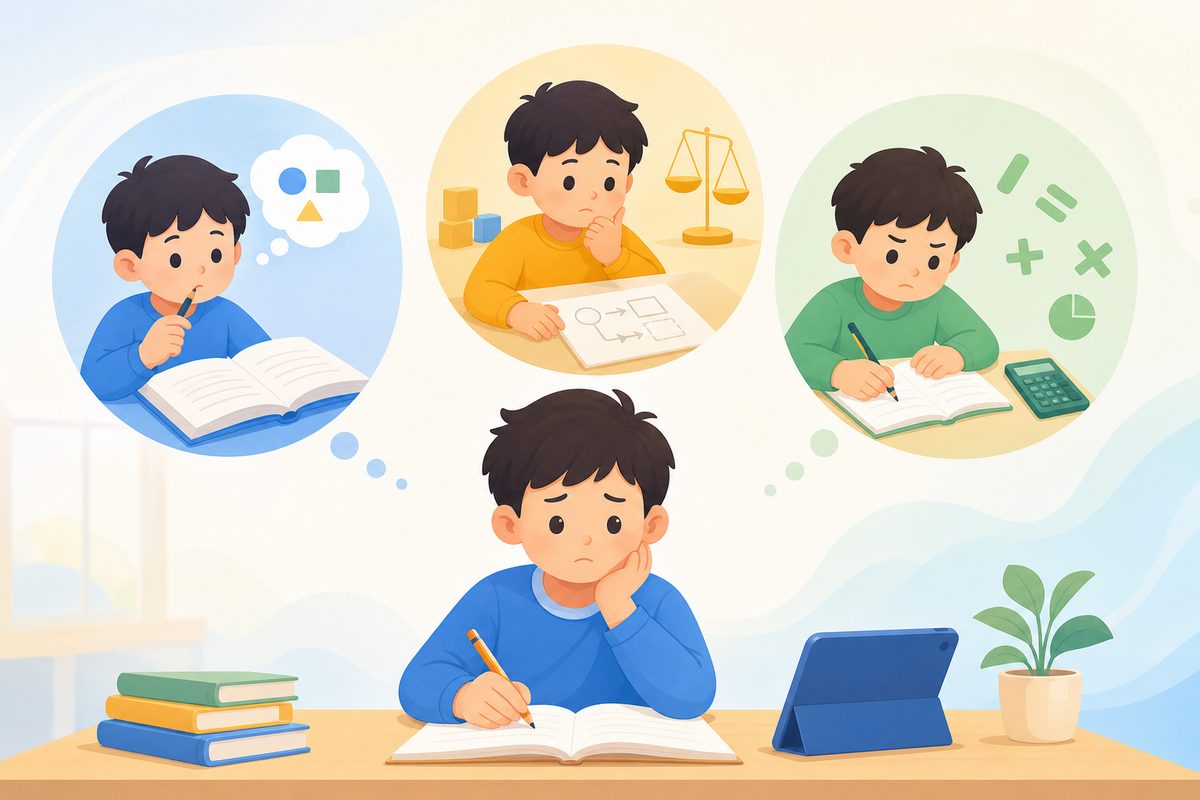 小学数学做题慢怎么办的三类原因诊断图