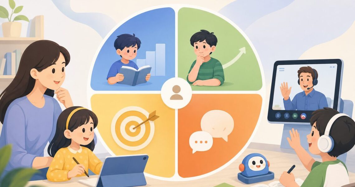 少儿外教课一周几次的四项指标判断表