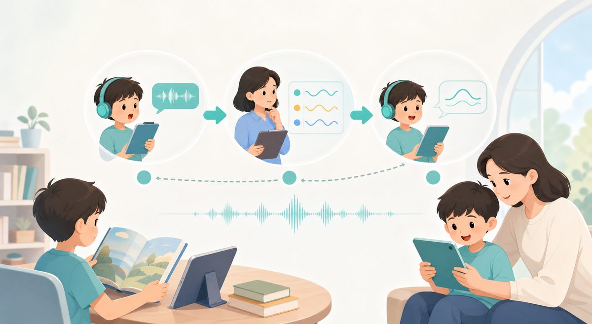 英语朗读一词一顿怎么办的三录音诊断流程图