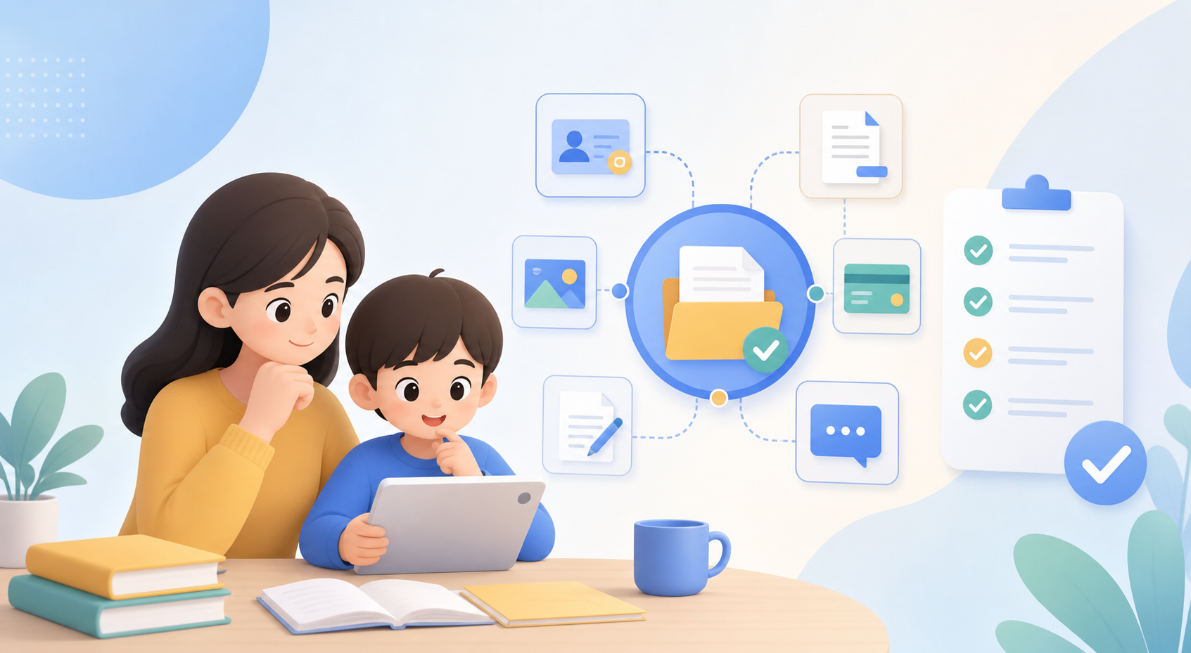 少儿英语退费流程材料核对示意图