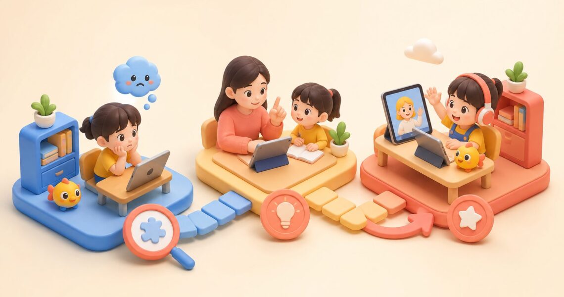 线上外教课孩子抗拒怎么办:先分清原因,再用三节课降低排斥