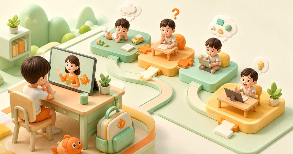 线上英语课孩子坐不住怎么办:先分清4种卡点再调整