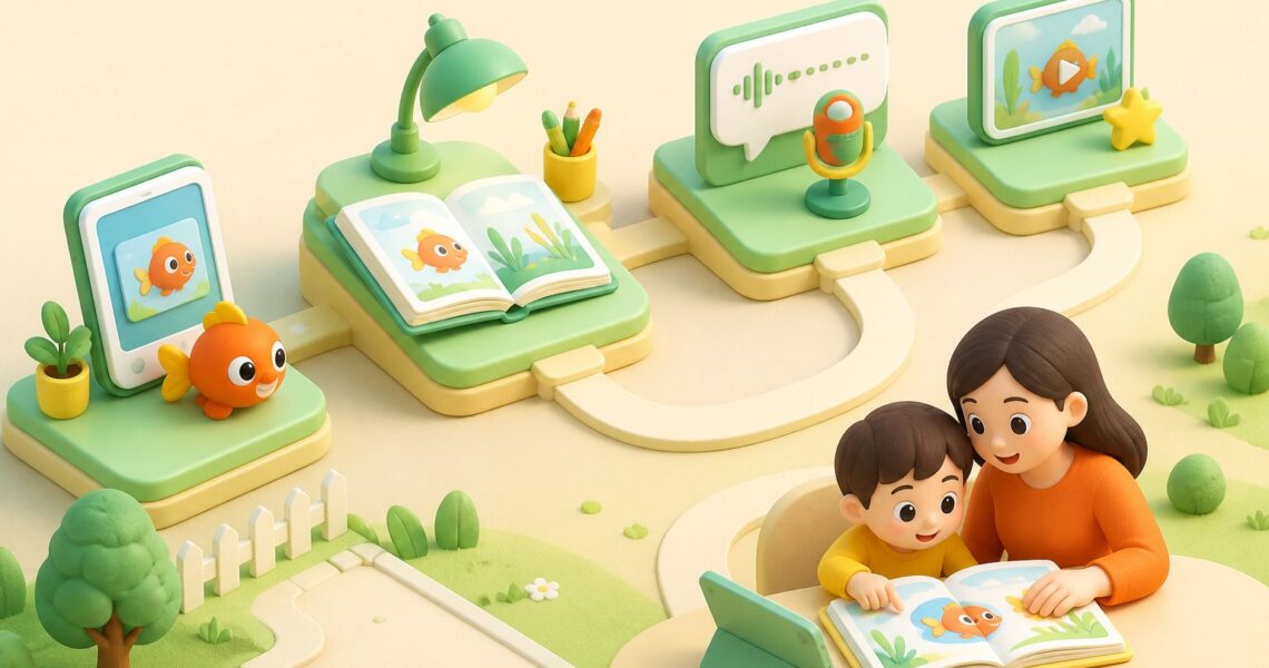 英语绘本怎么读效果好:家长可直接照做的4步法