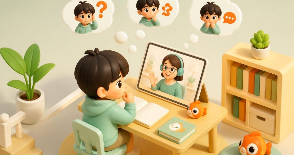 孩子不敢用英语回答外教?先找准3种卡点再练开口