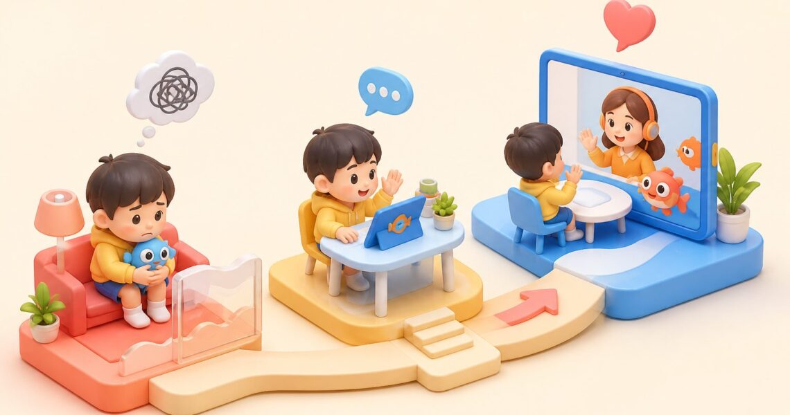 外教课张不开嘴怎么办:先降门槛,再让孩子敢说