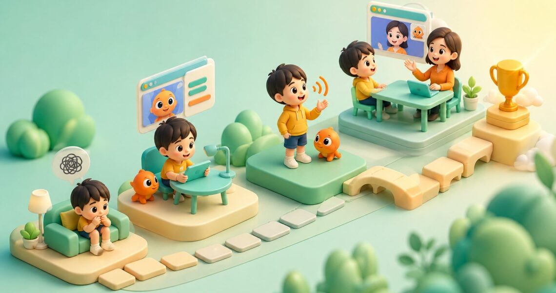 英语开口恐惧怎么破:孩子从沉默到敢说的低压力训练法