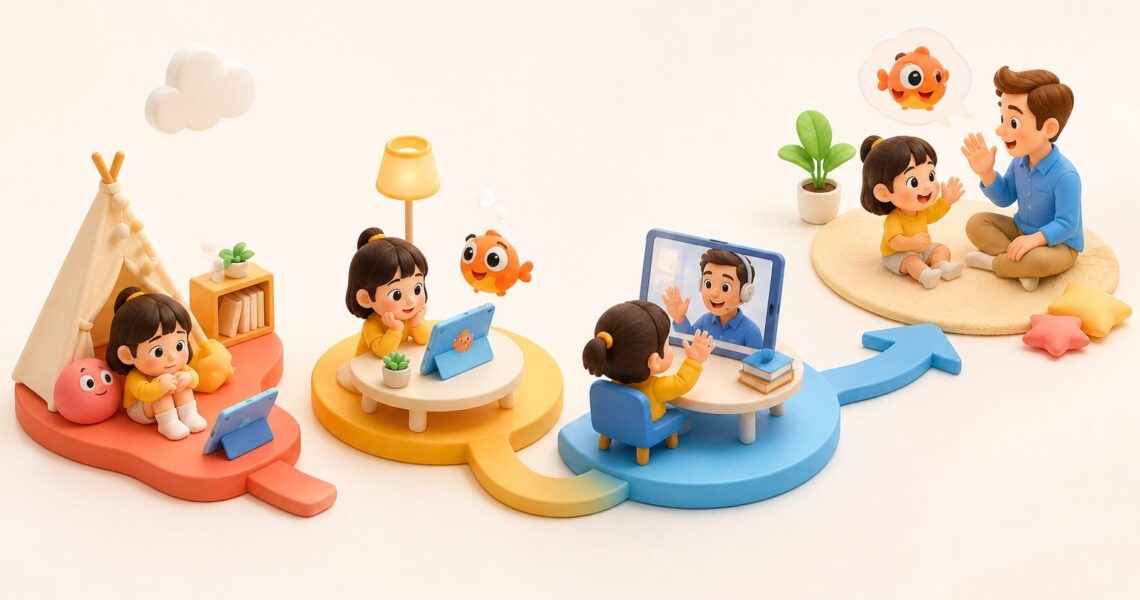 孩子初次接触外教害怕怎么办:三节课稳情绪开口法
