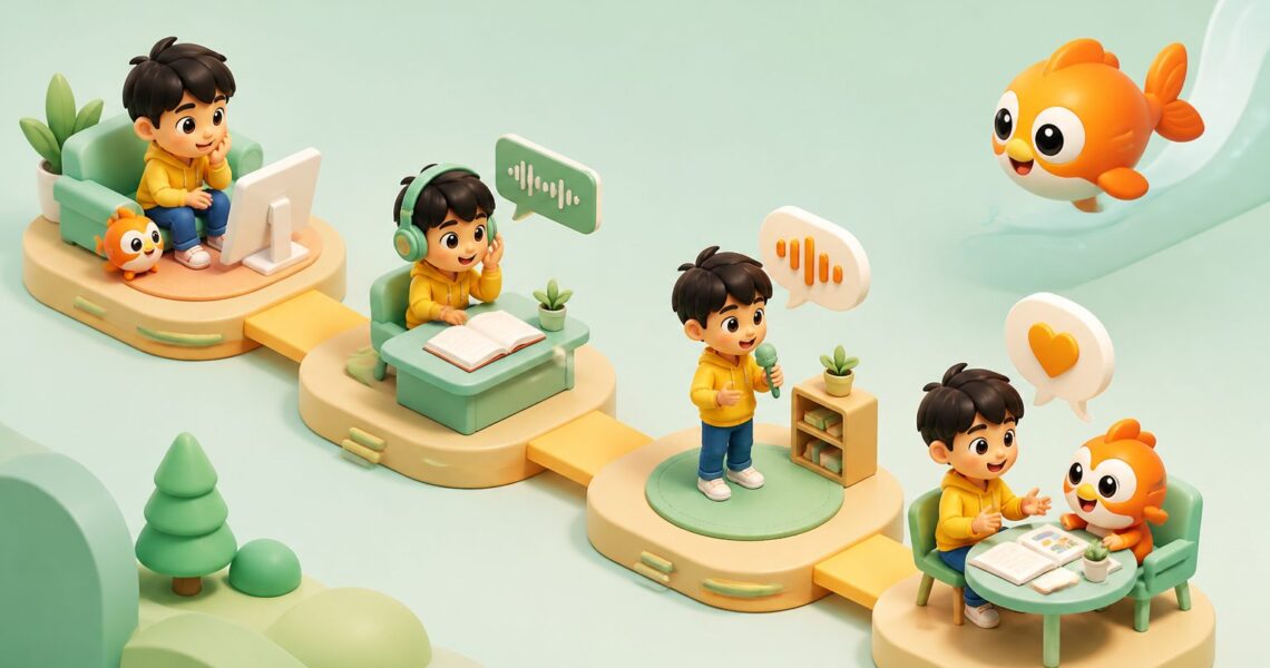 少儿英语有输入没输出怎么办:听懂到开口的4步训练法