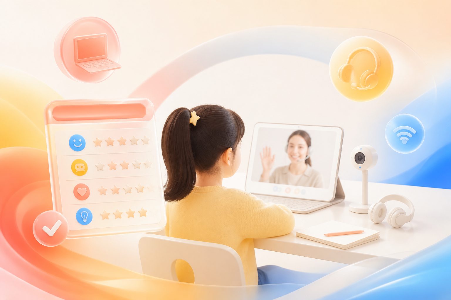 少儿外教试听课准备什么的课前设备和观察表