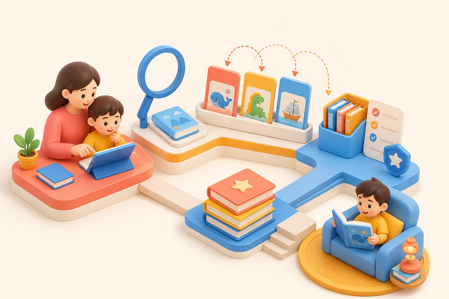 带有BR、AD、HL等编码的Lexile阅读等级选书卡片