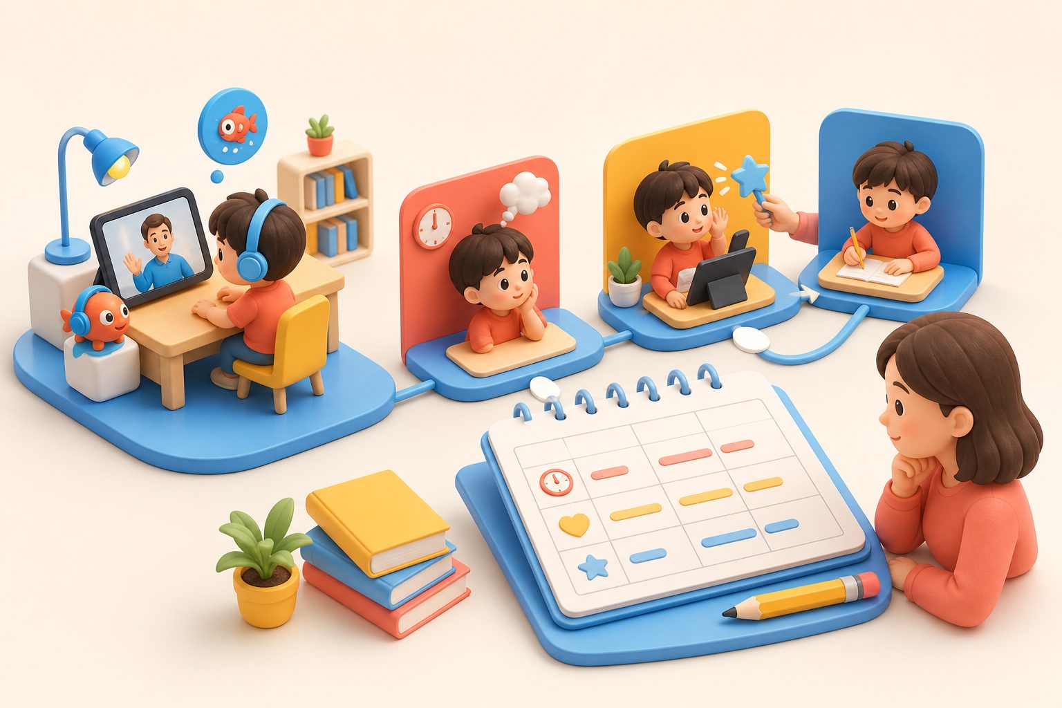 三节课观察表:记录首次分心时间和拉回方式