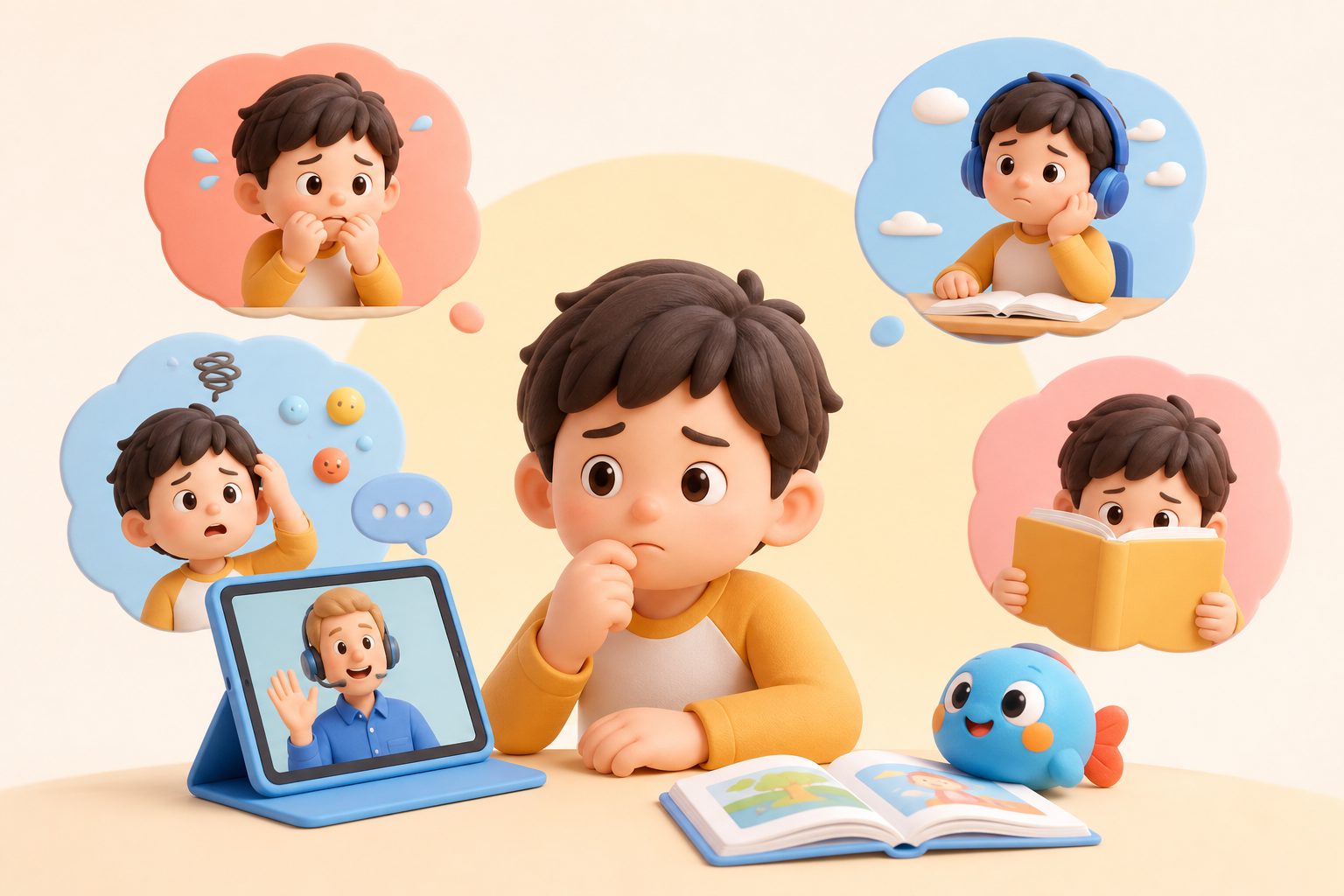 孩子听得懂外教但不开口的四类卡点示意