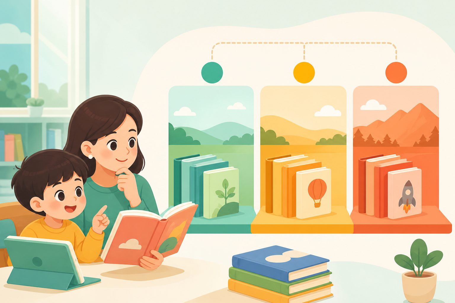 小学低中高段蓝思值选书示意图