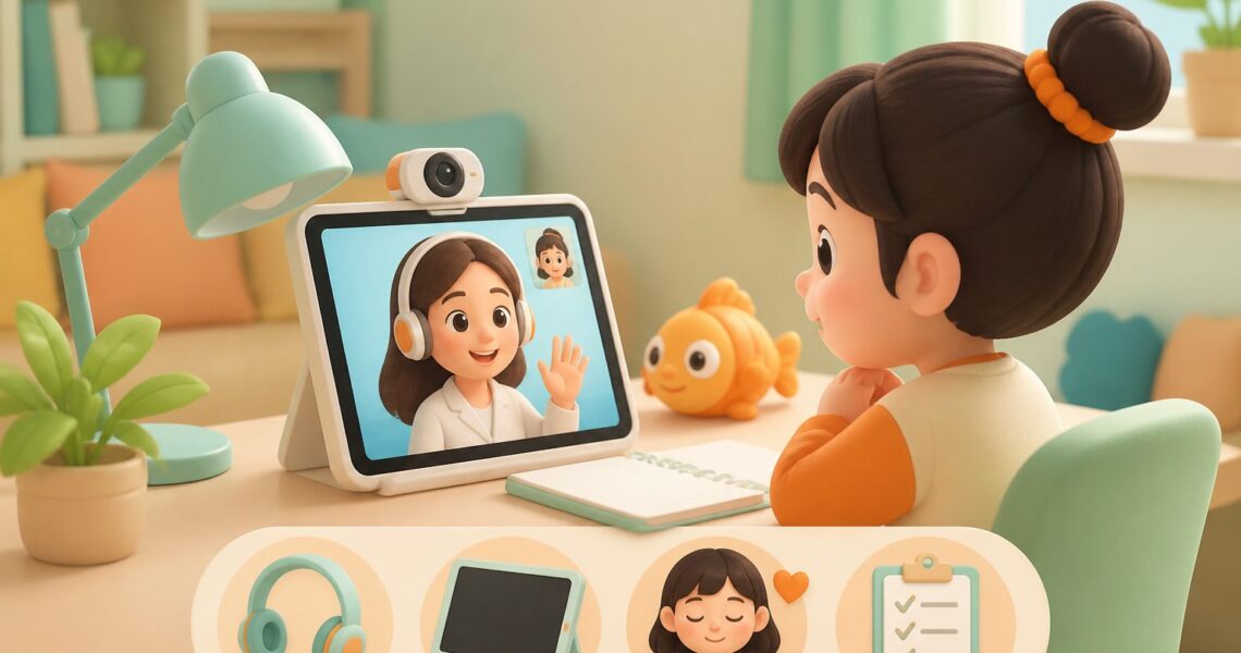 孩子第一次上线上外教课准备什么:设备、情绪与课堂配合清单