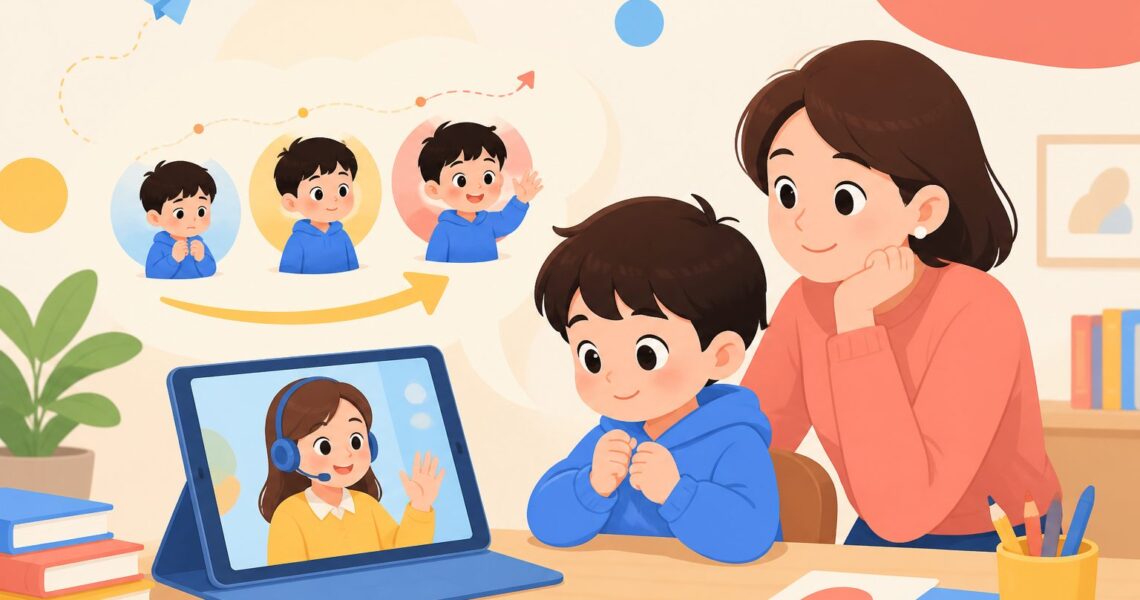害羞孩子上外教课多久能适应？按年龄看周期与进步信号