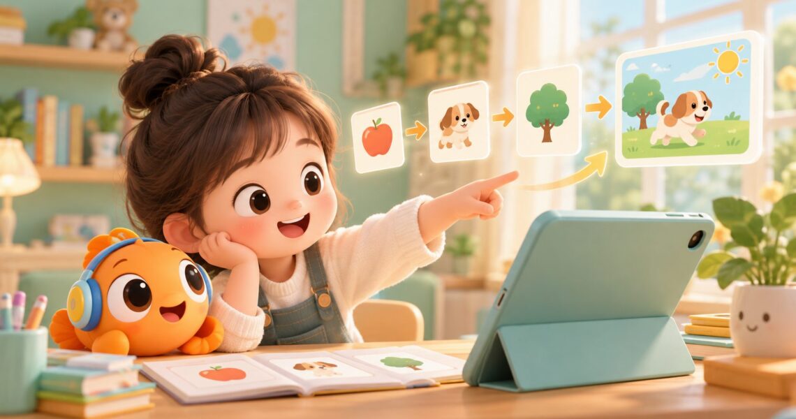 儿童英语从单词到句子训练:一套在家可执行的四级进阶法