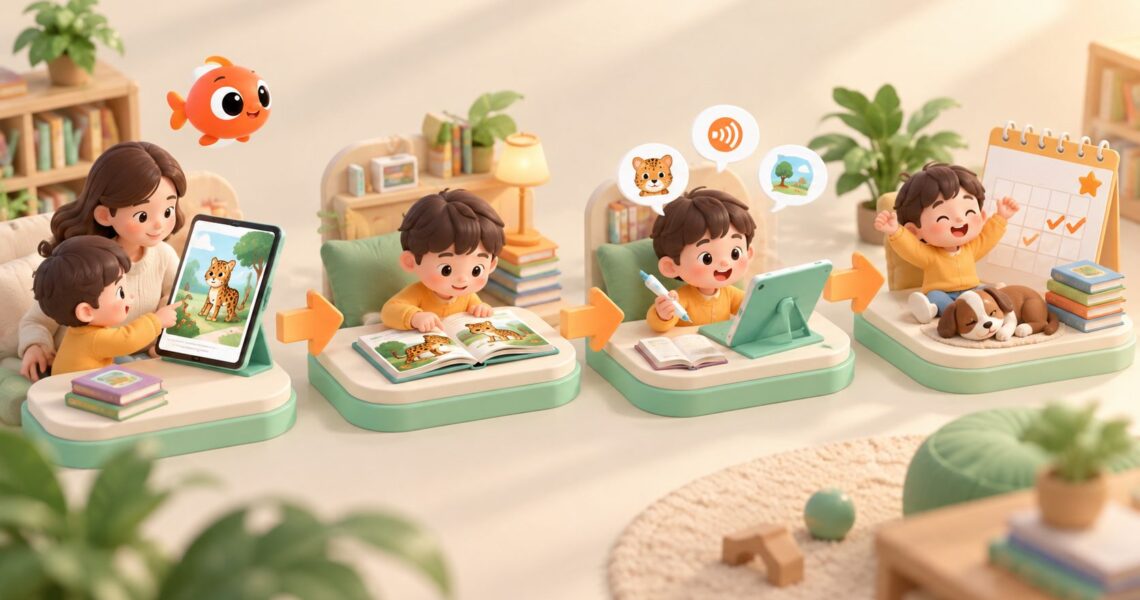大猫分级阅读怎么刷:家庭精读四步法与一周计划