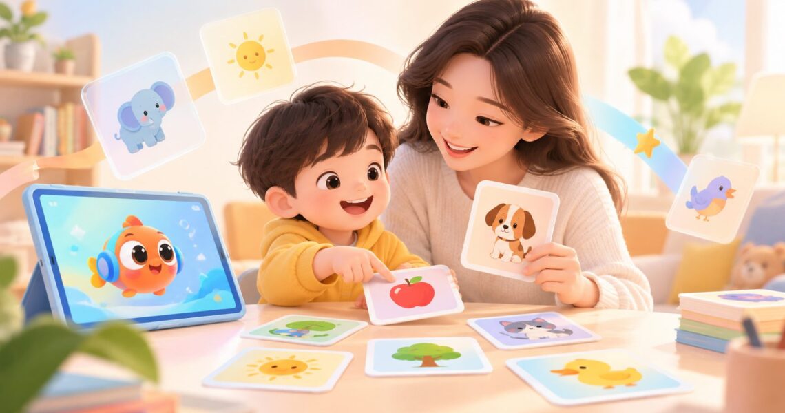 亲子英语启蒙卡片游戏玩法:8种低门槛家庭互动方案