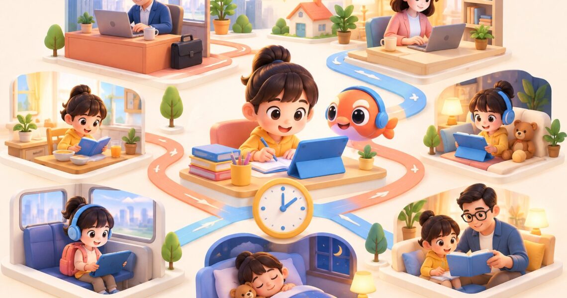 在职家长带孩子备考PET时间怎么挤?双职工家庭碎片化学习方案
