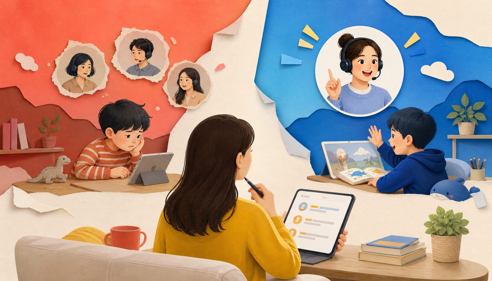 家长记录老师稳定性与课堂输出的对比示意图