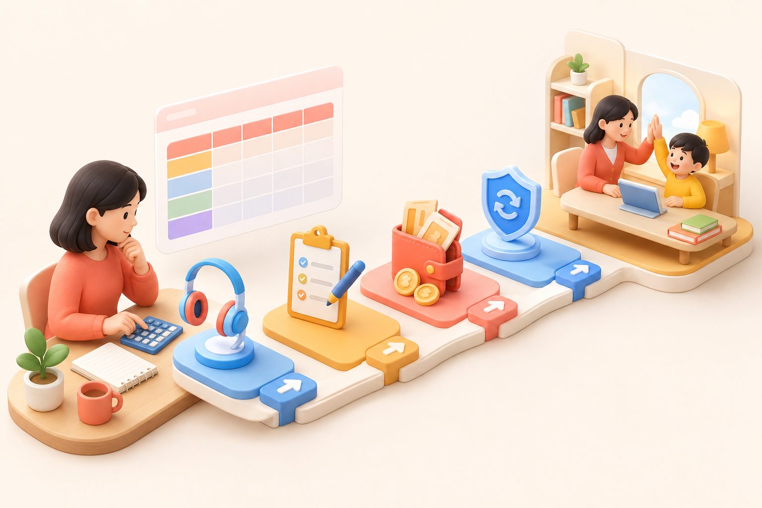 家长用表格估算外教一对一包年费用