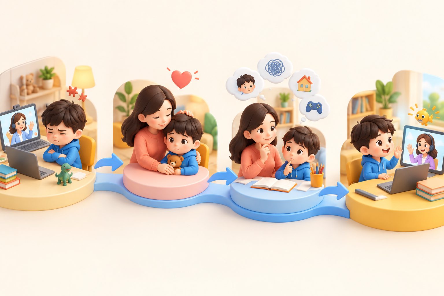 孩子上试听课不配合怎么办的课堂观察示意图
