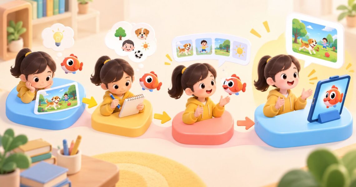 小学生PET口语个人陈述总是说不满时间怎么破:看图扩展四步法