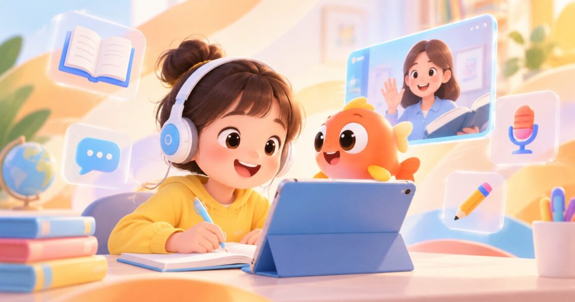 快速提高成绩少儿英语网课:小学听说读写提分方法