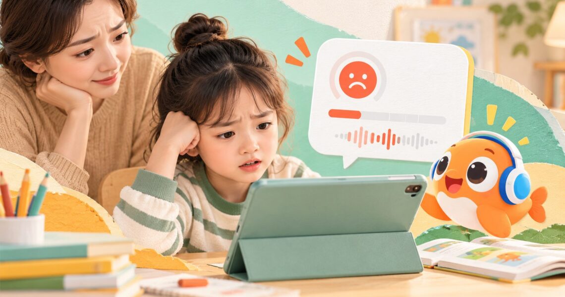 小学生英语跟读打分老是不及格：先排查，再纠音