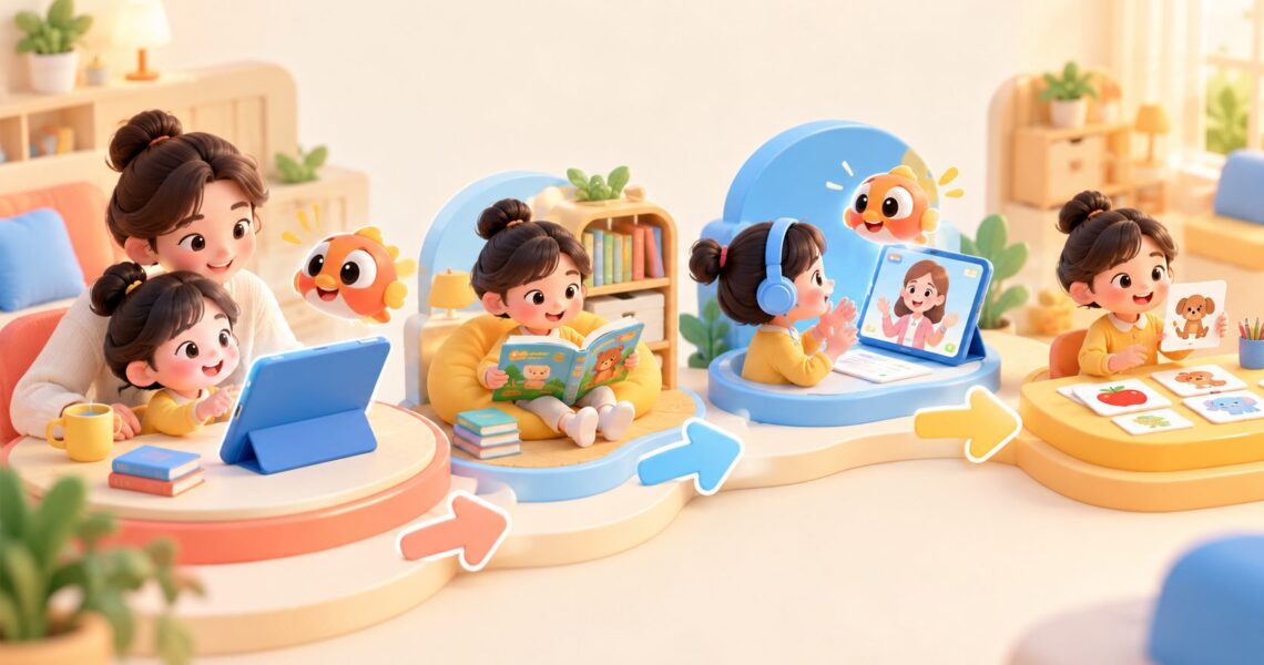 全职妈妈在家教孩子英语怎么规划：一套可执行的分龄学习方案