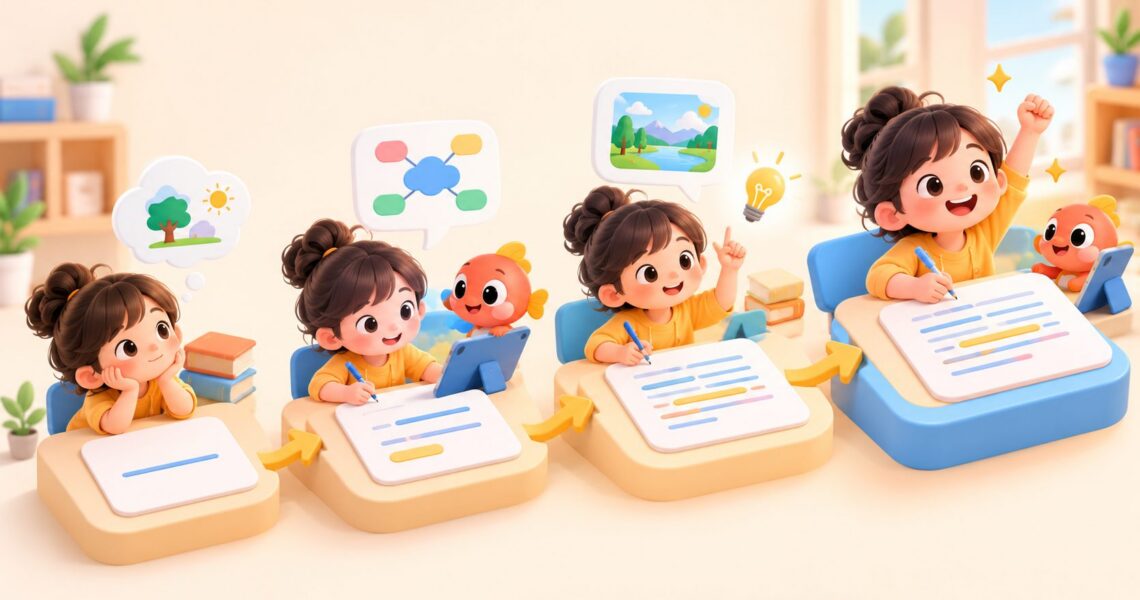 孩子写英语作文只会用简单句,如何一步步升级表达