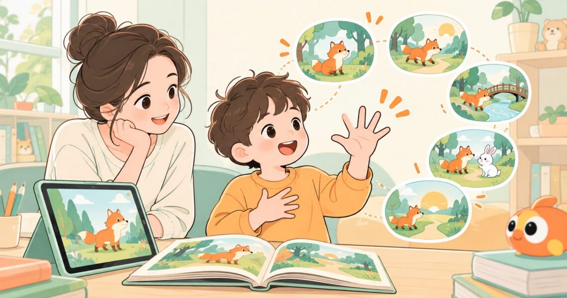 低幼英语故事复述技巧五指法:从看图到开口讲清故事