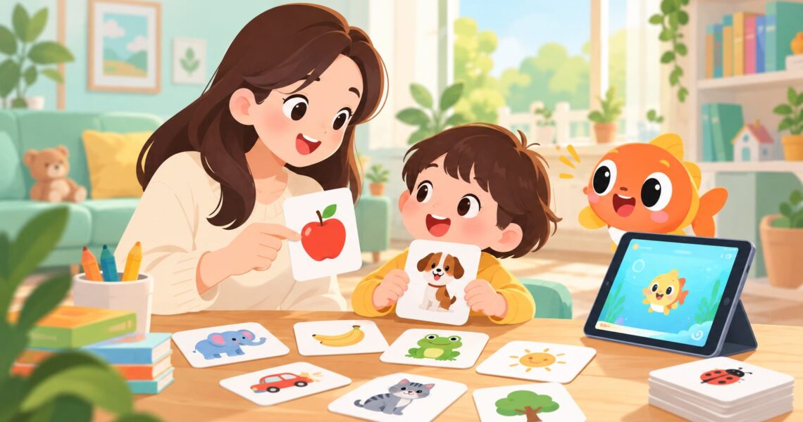 幼儿童英语闪卡互动游戏有哪些？10种低幼家庭玩法