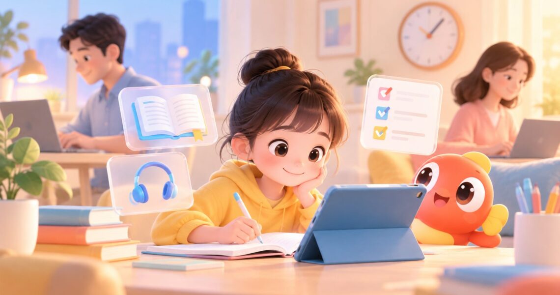 双职工家庭小学生PET备考自律打卡方法：工作日45分钟可执行方案