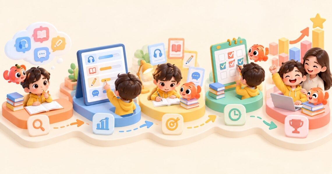 小学生备考PET弱科如何补齐时间：7天诊断与动态分配方案