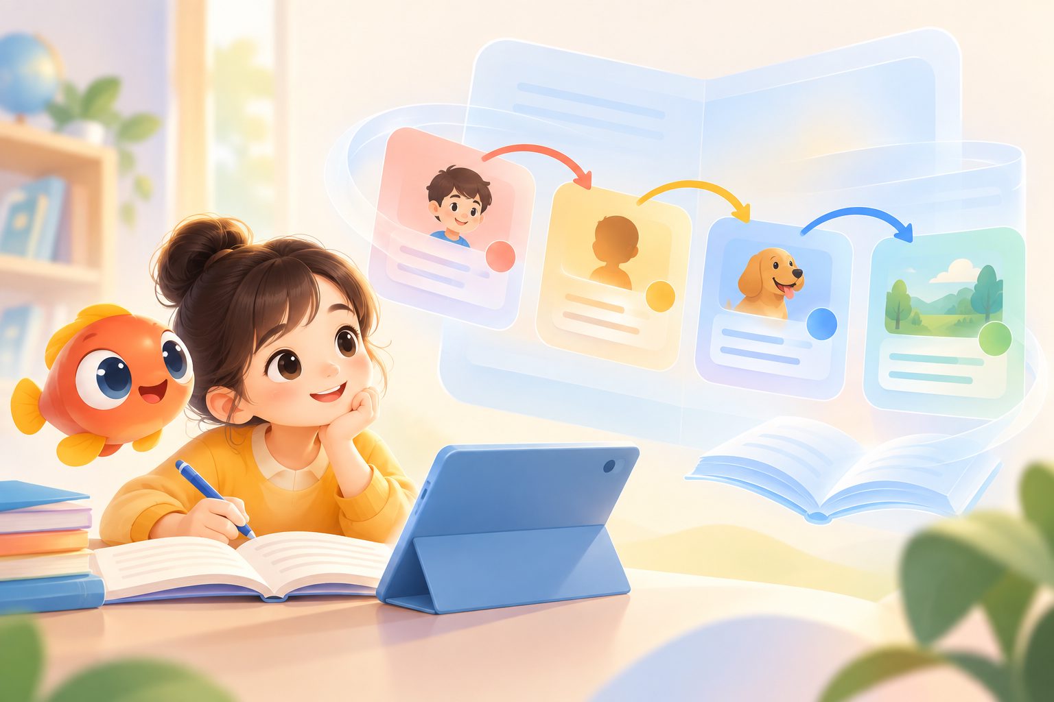 PET阅读句子还原代词指代技巧四格指代链示意图