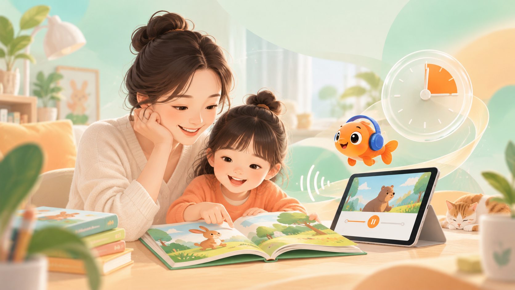 家庭英文绘本15分钟带读记录表示意图
