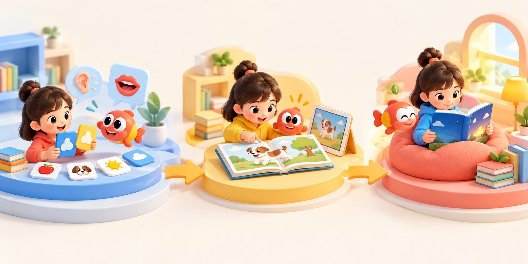 学完自然拼读怎么过渡到自主阅读的三阶段路径图